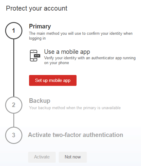 LastPass Authenticator primary mobile using the app setup LastPass Authenticator primary mobile using the app setup