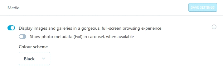 Jetpack Modules To Customize Your WordPress Blog - Carousel Media Setting Jetpack Module Carousel Media Setting