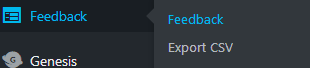 JetPack WordPress Contact Form feedback menu for responses