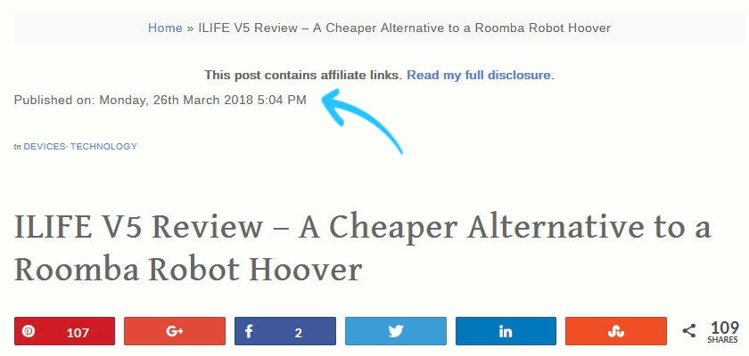 WordPress Adding Post Date example above post categories Example of WordPress Post Date code showing above the post categories