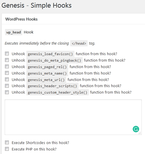 best wordpress plugins genesis simple hooks edit screen One of the best wordpress plugins genesis simple hooks' edit screen