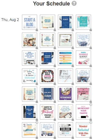 Tailwind Pinterest scheduler review - your smart schedule with mixed content Tailwind Pinterest app schedulers smart schedule with a mix of content from self and others
