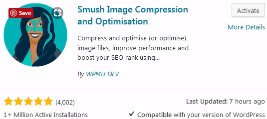 WordPress image optimizer Smush pro WordPress plugin WordPress image compression using Smush Pro's plugin