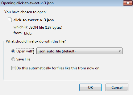 The JSON download file for WordPress gutenberg reusable blocks