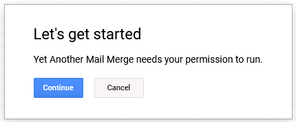 Pinterest group boards install of yet another mail merge add-on permission confirm box