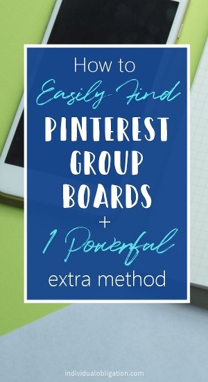 How to easily find pinterest group boards + 1 powerful extra method