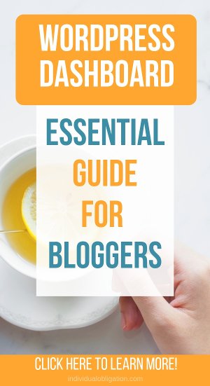 WordPress admin dashboard - Essential Guide for bloggers