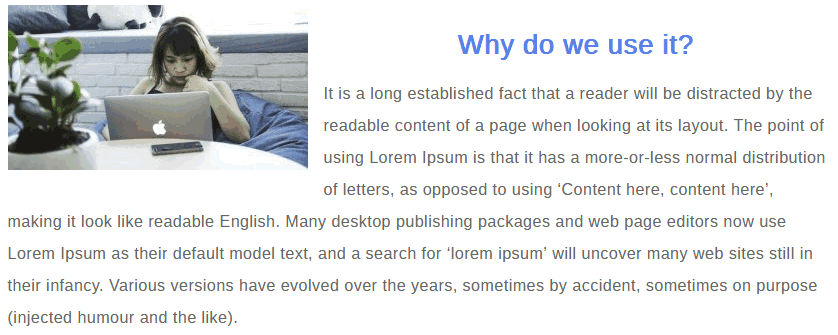 How To Write Your First Blog Post On WordPress Gutenberg Image Block Example Of Image Set To Left Align