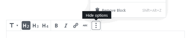How To Write Your First Blog Post On WordPress Gutenberg Remove Block Option