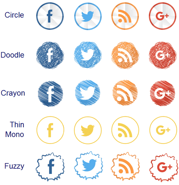 Social Media Plugin For WordPress Ultimate Social Media Plugin Button Styles