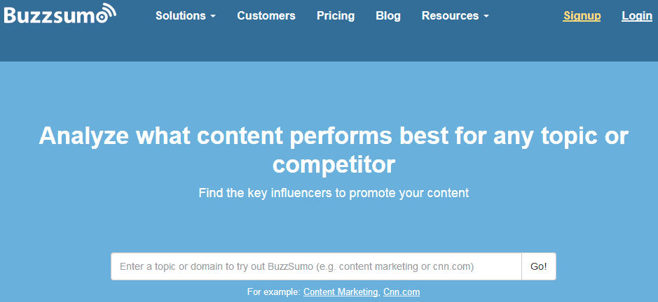Before You Write Your First Blog Post Find Ideas Using Buzzsumo 2