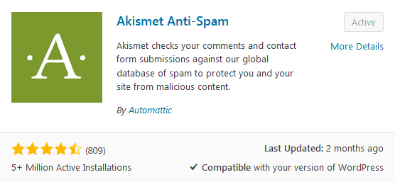 Before You Write Your First Blog Post Install An Antispam Plugin Like Akismet