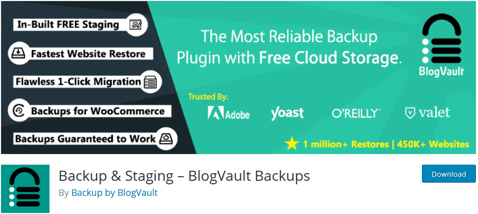 Blog Vault WordPress Backup Plugin With Backup And Staging Features