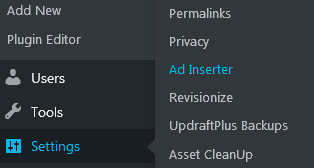 Wordpress Plugin Ad Insert Settings Option To Add Affiliate Disclosure To Blog Posts 1