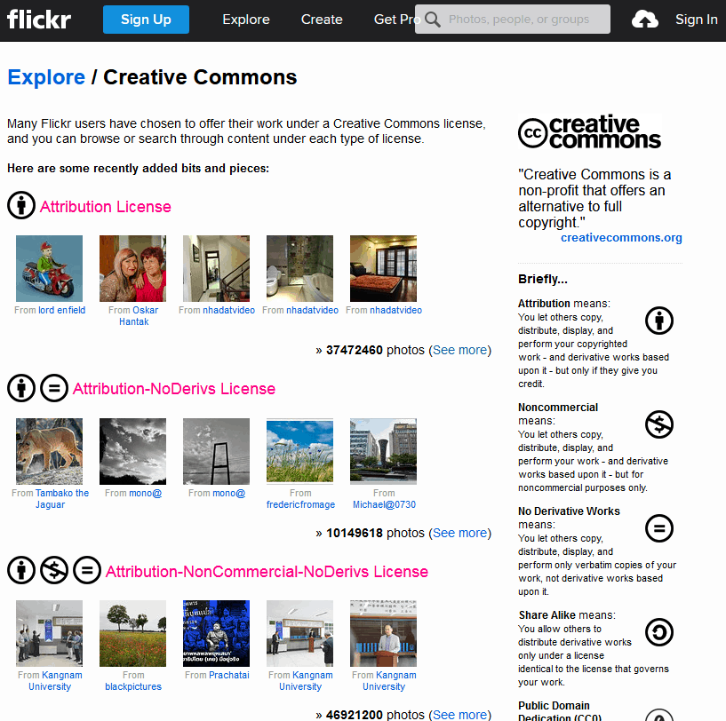 Free Stock Images Source Using The Flickr Creative Commons Page