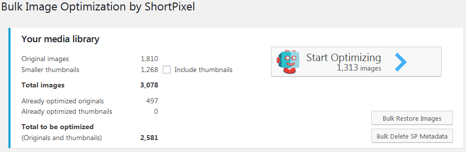 How To Use Shortpixel In WordPress Using The Bulk Image Optimization Tool