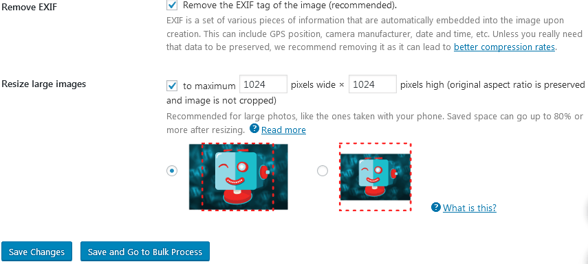 How To Use Shortpixel In WordPress Using The General Settings To Set The Resize Image Option