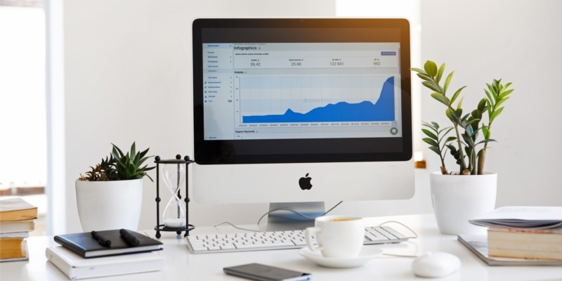 Why start a blog? Header image of business growth and analytics