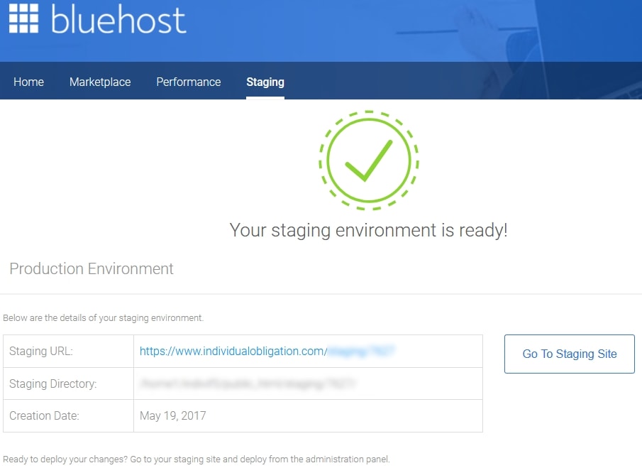 Wordpress Staging Site Using The Bluehost Staging Beta Tool And Plugin To Complete Environment Setup