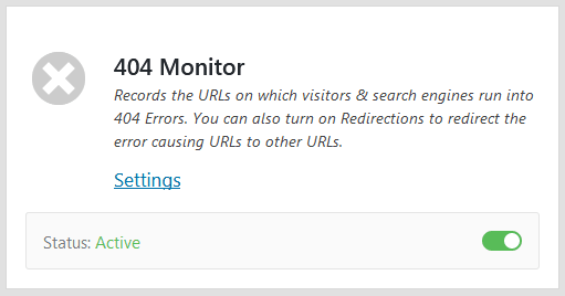 404 Monitor Rank Math Module Addon Feature