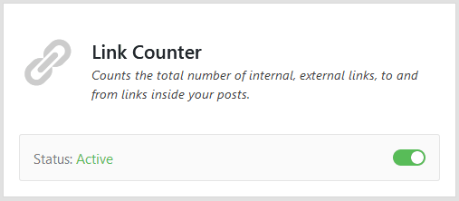 Link Counter Rank Math Module Addon Feature