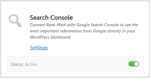 Google Search Console Rank Math Module Addon Feature