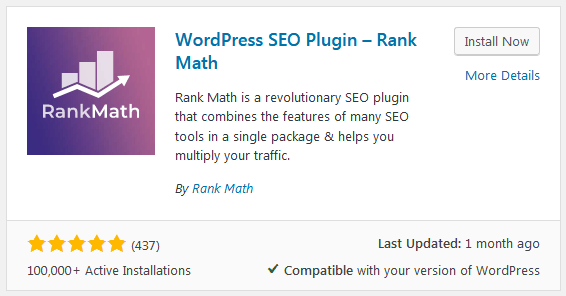 How To Install The Rank Math WordPress Seo Plugin Using The WordPress Dashboard