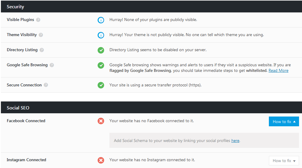 Rank Math Review Of Site Wide Seo Analysis Broken Down Into Individual Points