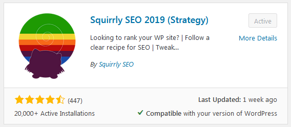 Squirrly Seo Install Plugin Setting