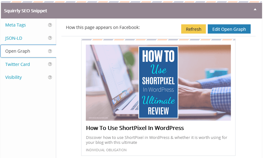 Squirrly Seo Review Of Being Able To Preview Social Media Posts Which Is Not Available In The Free Version Of Yoast Seo