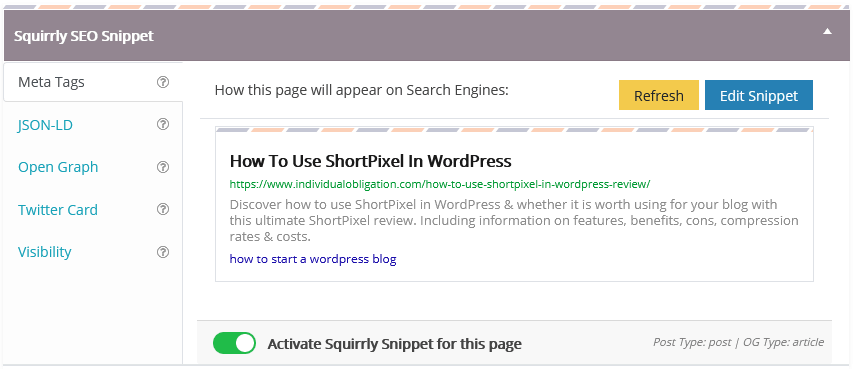 Squirrly Seo Review Of Meta Tags For Title And Descriptions To Show In Google Search Results