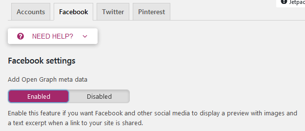 The Yoast Seo Settings Tab For Facebook And Enabling Open Graph Data
