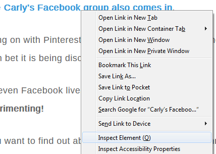 How To Check WordPress Has Stopped Adding Noreferrer By Clicking Inspect On Links