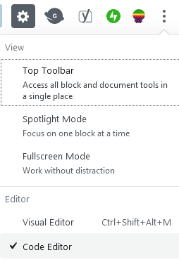 How To Switch To Code View In WordPress Gutenberg To Remove Noreferrer