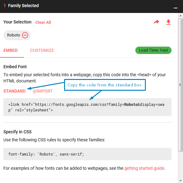 Adding Custom Fonts To WordPress Using The Code Snippets Provided By Google Fonts