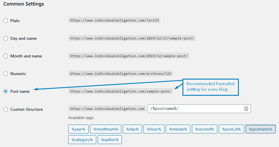How To Change Permalinks In WordPress Under Settings Then Permalinks Within The WordPress Dashboard