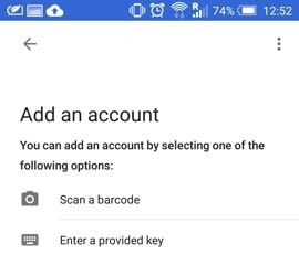 Wordpress Two Factor Authentication Google Authenticator App Add An Account Screen
