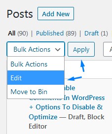 How To Use Bulk Actions To Edit And Apply Settings In WordPress