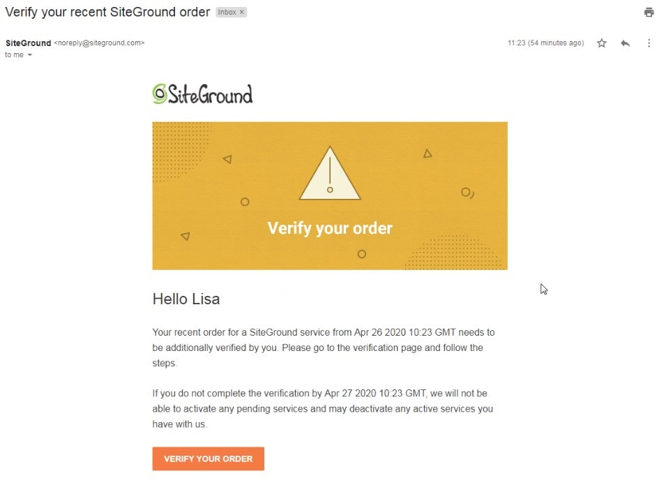 Siteground Hosting Review Of Sign Up Process Requires 2 Verification Steps