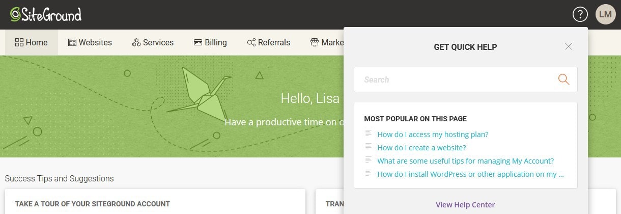 Siteground Internal Support Helpdesk Guides