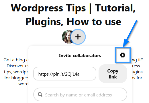 Add Pinterest Group Board Request To Join Button Collaborator Setting 1