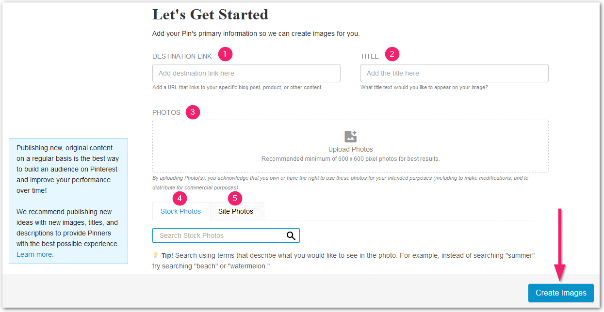 Tailwind Create How To Use Get Started Pin Details Like Url Text Title And More V2