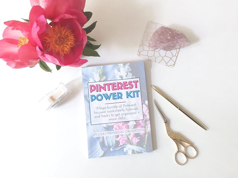 Pinterest Power Kit Front Cover Mockup