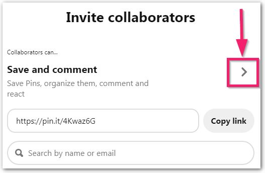 Add Pinterest Group Board Button In Board Advanced Settings