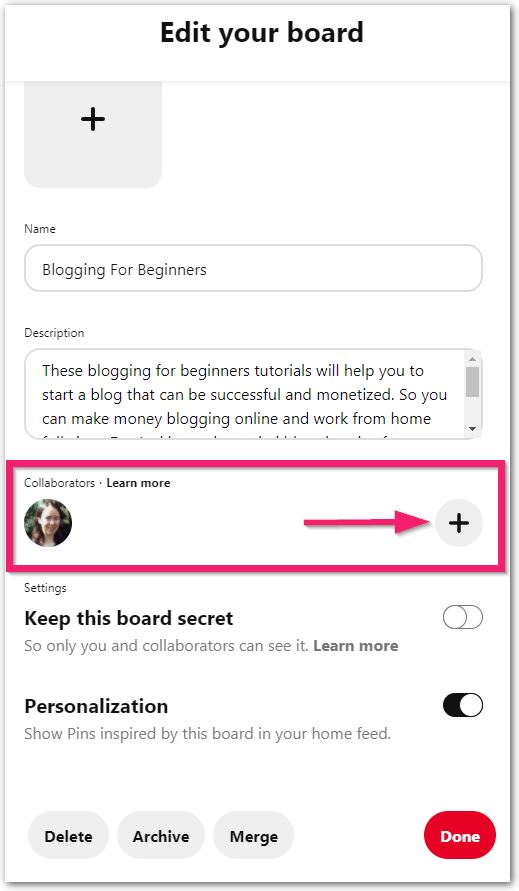 How To Add Collaborators To Pinterest Group Board