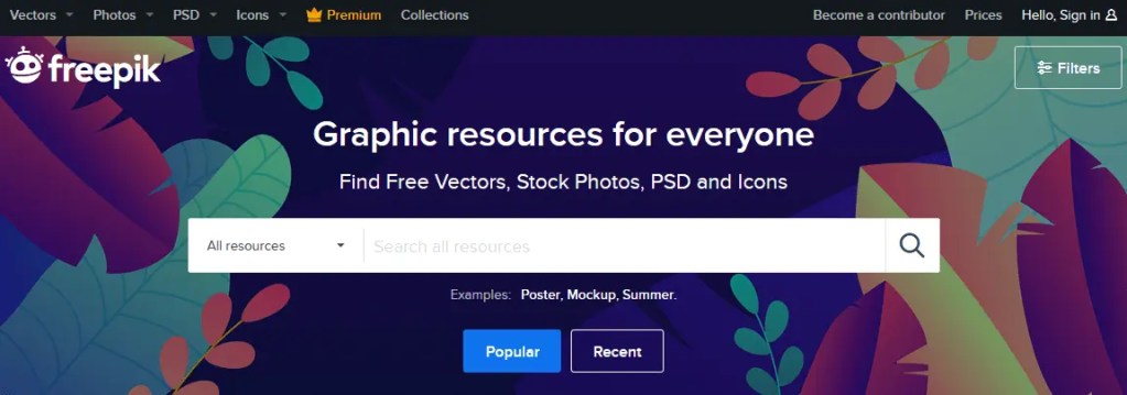 Free Stock Images For Bloggers Using The Freepik Website