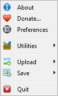 Snipping Tool++ screenshots main menu