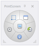 Gadwin PrintScreen Screenshots shortcut widget for taking screenshots