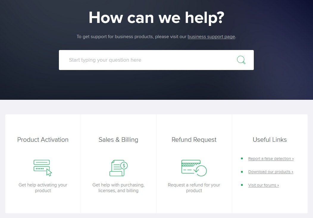 Avast support knowledge base website