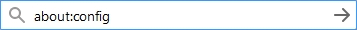 Firefox New Tab Opening Blank typing about:config into web address bar